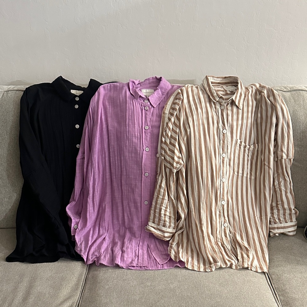 American Eagle Shirts or Swim Cover Ups Oversized Bundle